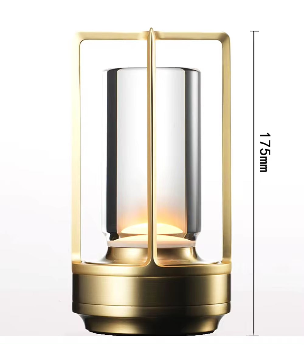 Rechargeable Crystal Lamp Bedside Table Bedroom LED Touch Table Lamp Restaurant Decoration Atmosphere Night Light