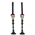 Skull Candlesticks Set of 2 | Halloween Decor | Katherine's Collection