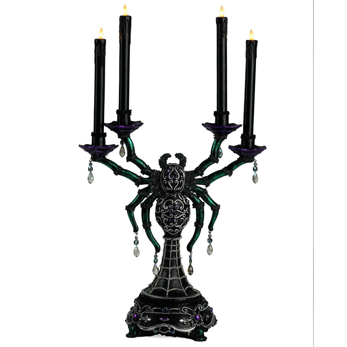 Spider Candelabra | Halloween Decor | Katherine's Collection