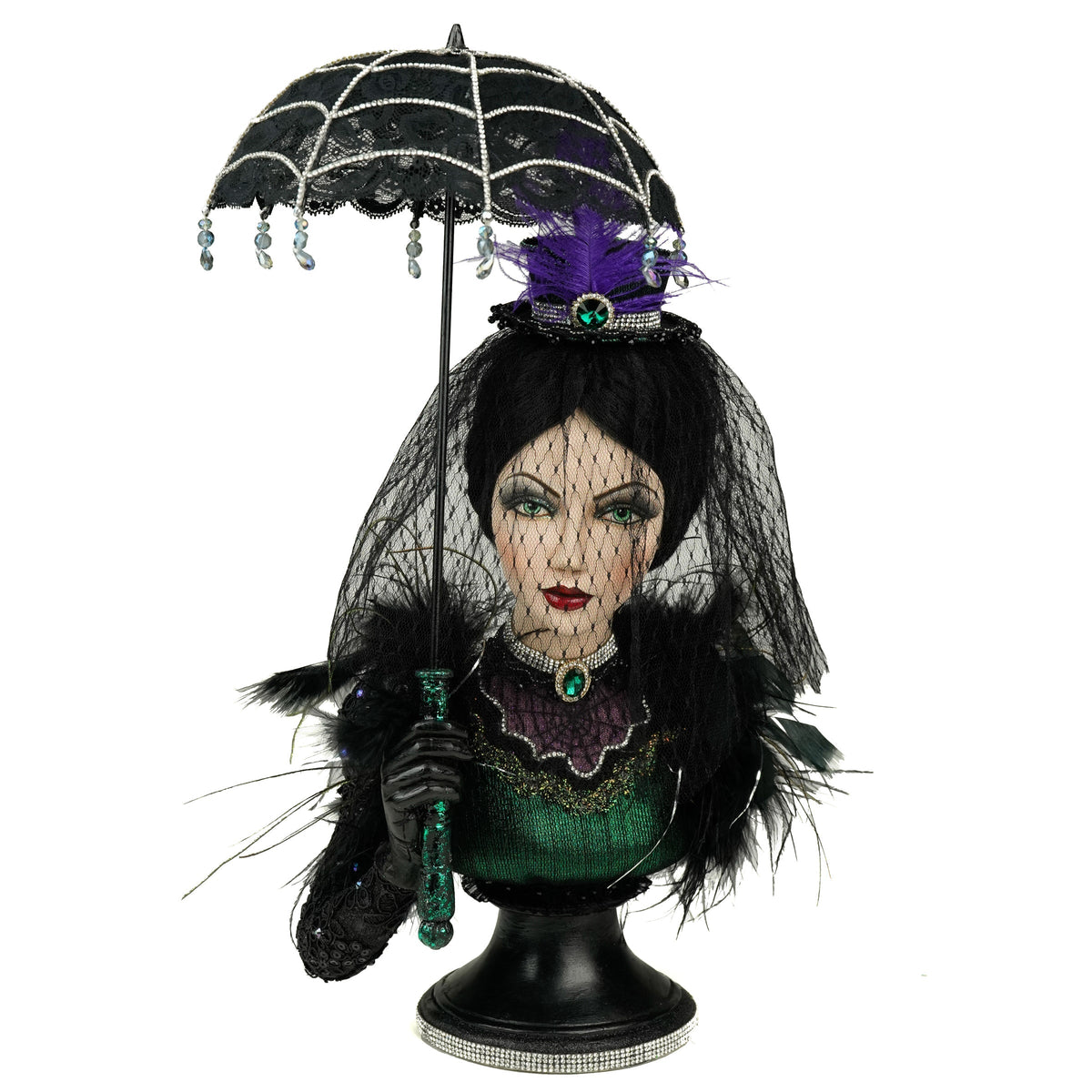 Lady Emeralda Evermourn Bust | Halloween Decor | Katherine's Collection