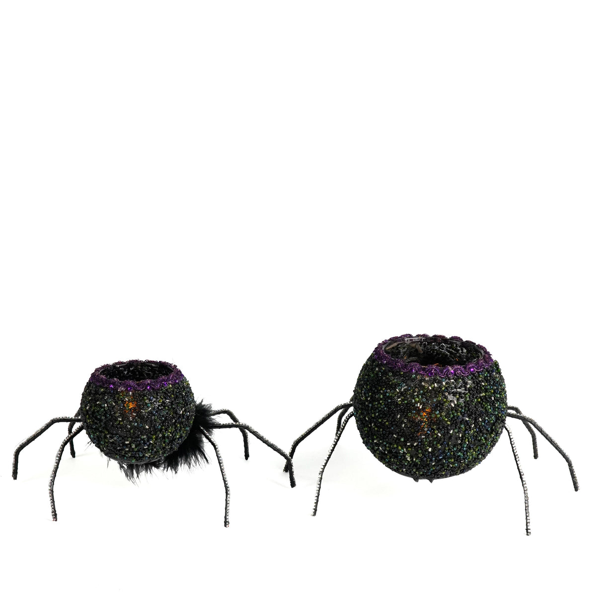 Spider Tea Lights Set of 2 | Halloween Decor | Katherine's Collection