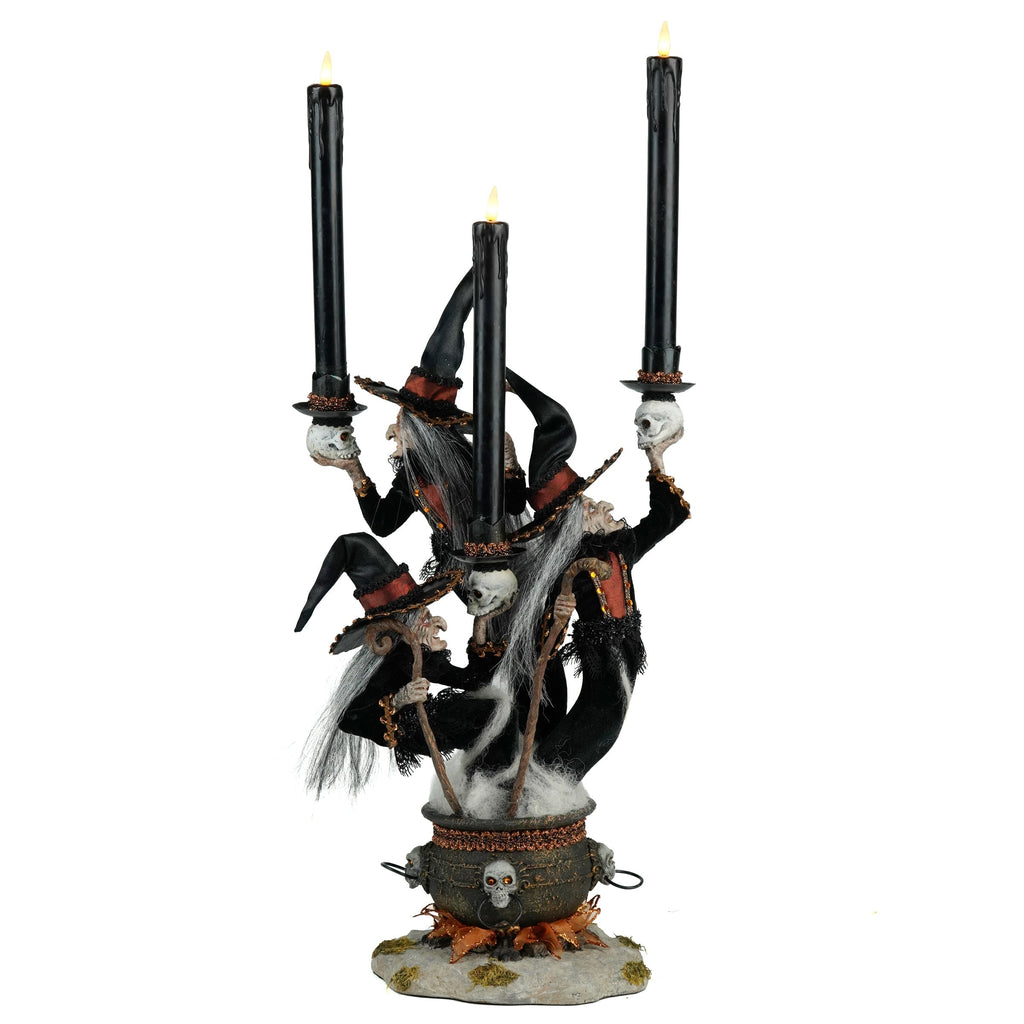 Witchy Witches Candelabra | Halloween Decor | Katherine's Collection