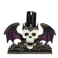 Winged Skull Pillar Candle Holder | Halloween Decor | Katherine's Collection