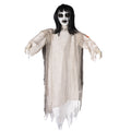 Hanging Halloween Decoration Female with Glowing Eyes