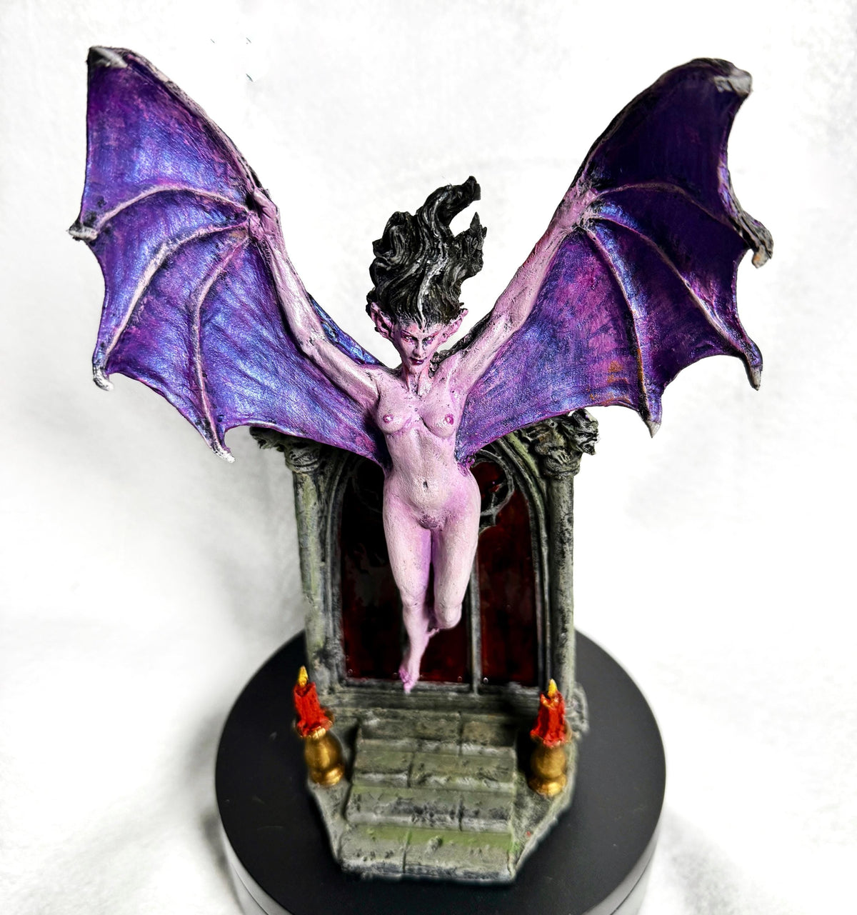 Carmilla the Vampire Statue, Full Color Resin Sculpture | Legendary Vampire Figurine |Victorian Gothic Horror|Gothic Gift and Spooky Decor