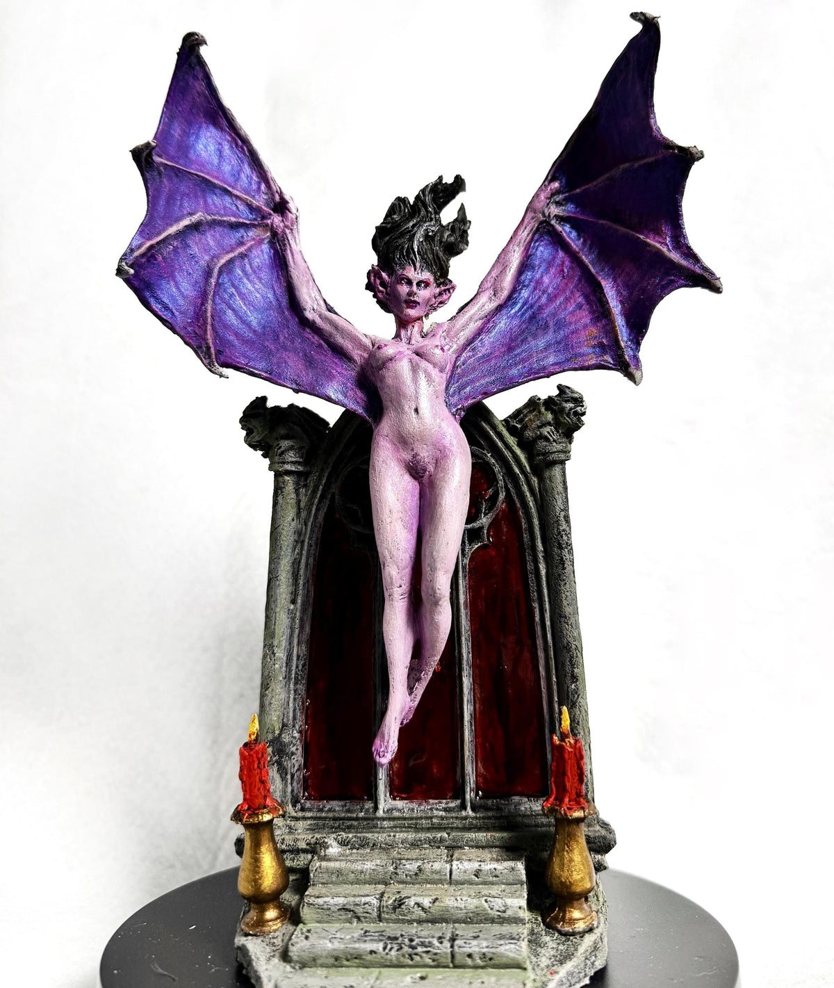 Carmilla the Vampire Statue, Full Color Resin Sculpture | Legendary Vampire Figurine |Victorian Gothic Horror|Gothic Gift and Spooky Decor