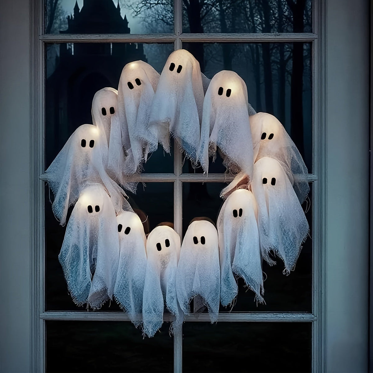 Halloween Ghost Garland Fabric Party Decoration