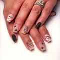 Spider Web Halloween Press On Nails