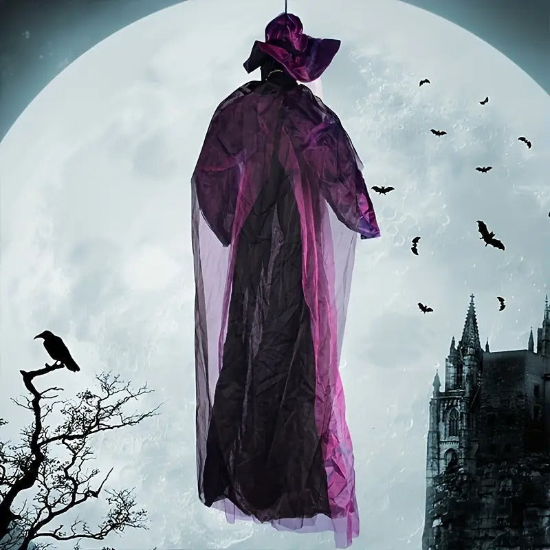 Spooky Halloween Witch Decor Voice Activated