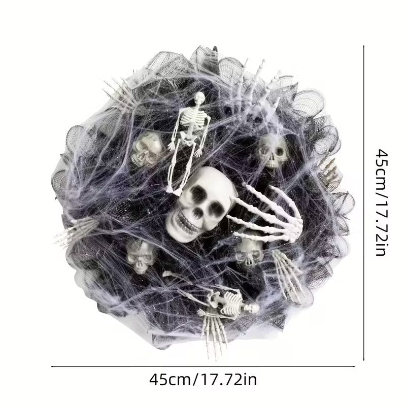 Spider Web Skeleton Hand Halloween Door Decoration