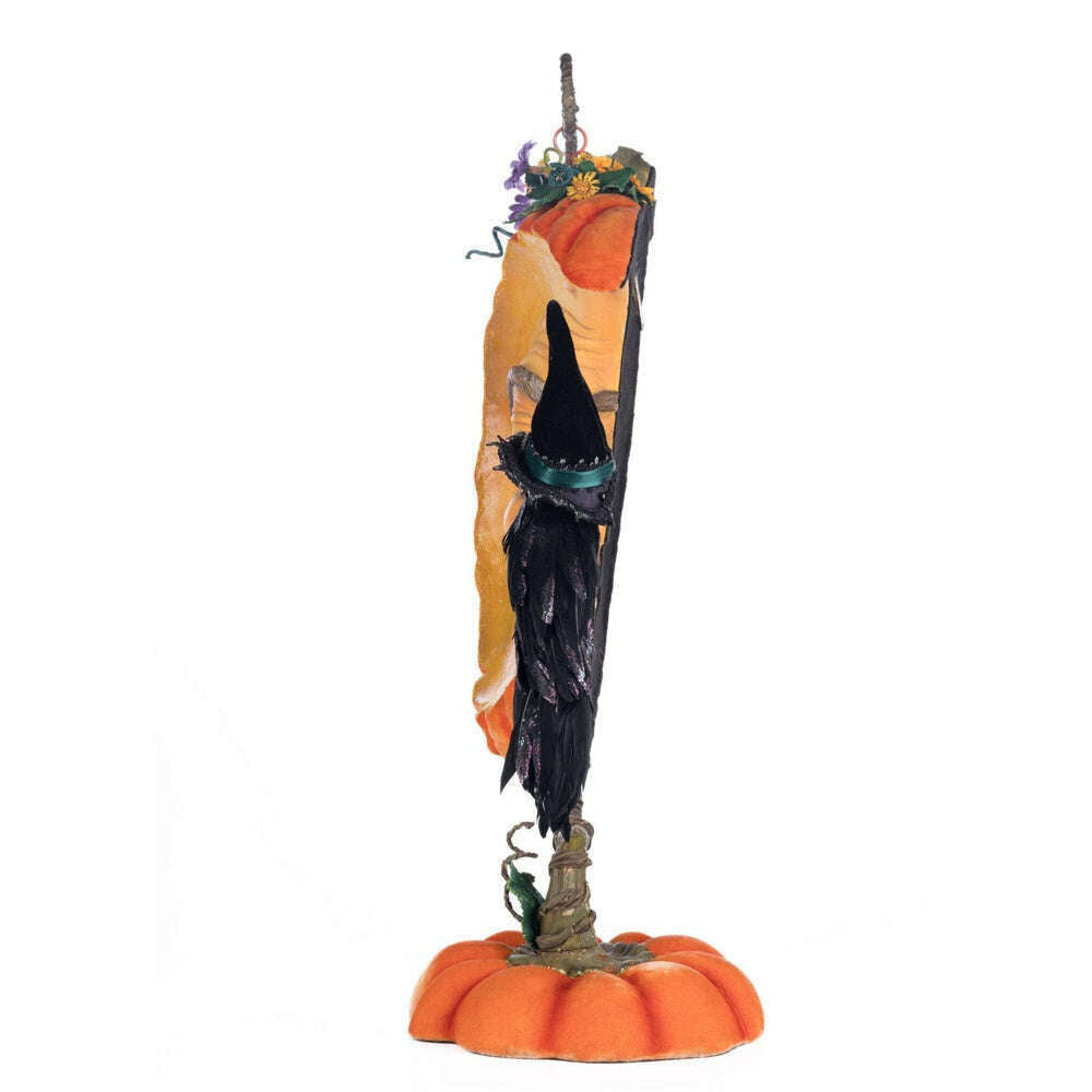 Pumpkin Moon Witch Wall Piece or Tabletop | Halloween Decor | Katherine's Collection